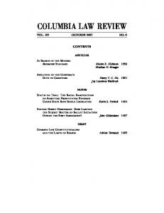 columbia law review - SSRN papers