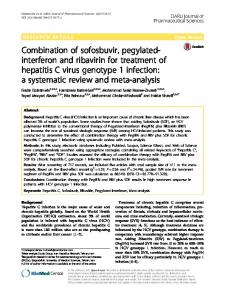 Combination of sofosbuvir, pegylated-interferon and ribavirin for ...