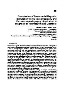 Combination of Transcranial Magnetic Stimulation with ...