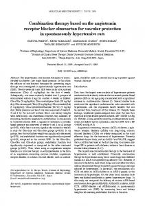 Combination therapy based on the angiotensin receptor blocker ...