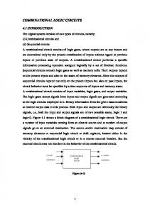 COMBINATIONAL LOGIC CIRCUITS