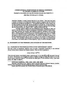 COMBINATORIAL COMPUTATION OF MODULI ... - UCI Math