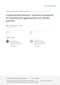 Combined deterministic-stochastic framework for