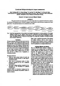 Combined Midpoint/endpoint impact assessment - CiteSeerX