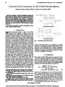 Combined Partial Equalization for MC-CDMA Wireless Systems