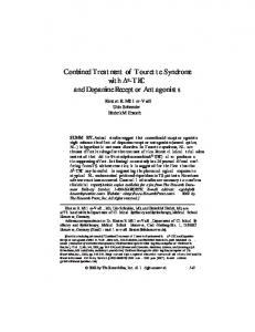 Combined Treatment of Tourette Syndrome with - International ...