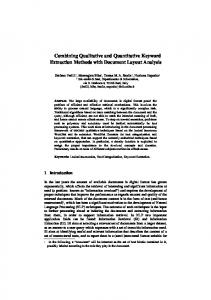 Combining Qualitative and Quantitative Keyword ... - Semantic Scholar