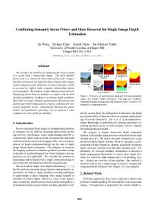 Combining Semantic Scene Priors and Haze Removal for Single ...