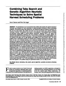 Combining Tabu Search and Genetic Algorithm