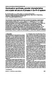 Combustion synthesis - University of Warwick