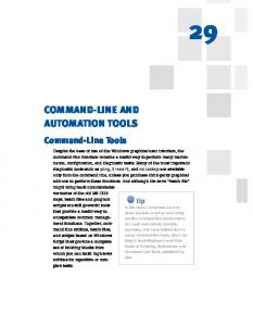 COMMAND-LINE AND AUTOMATION TOOLS