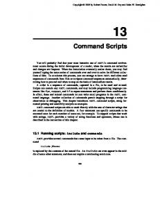 Command Scripts - Ampl