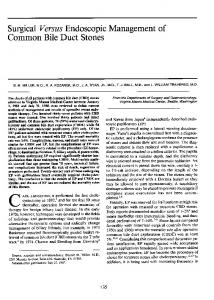 Common Bile Duct Stones - NCBI