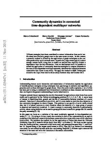 Community dynamics in connected time-dependent multilayer networks