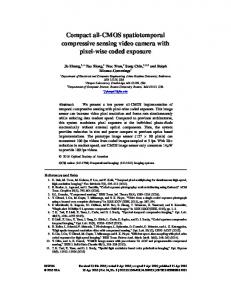 Compact all-CMOS spatiotemporal compressive ... - OSA Publishing