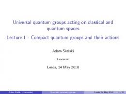 Compact quantum groups and their actions