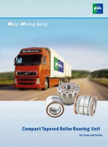 Compact Tapered Roller Bearing Unit