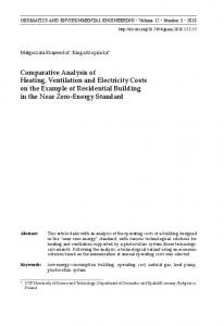 Comparative Analysis of Heating, Ventilation and Electricity Costs on