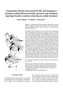 Comparative diurnal and nocturnal diet and foraging in ... - Avibirds