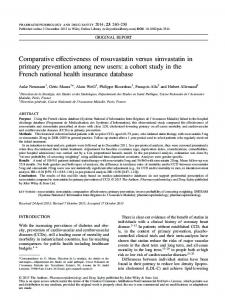 Comparative effectiveness of rosuvastatin versus simvastatin in ...