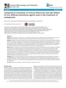 Comparative evaluation of clinical effectivity and side effects of two ...