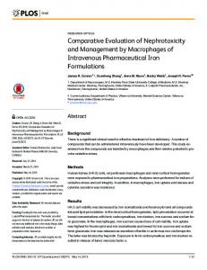 Comparative Evaluation of Nephrotoxicity and ... - Semantic Scholar