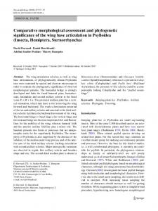 Comparative morphological assessment and ... - Springer Link