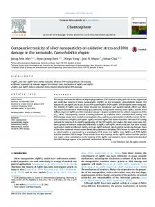 Comparative toxicity of silver nanoparticles on ...