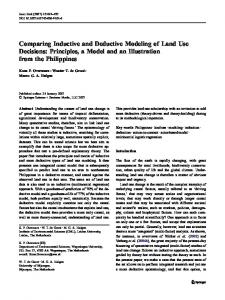 Comparing Inductive and Deductive Modeling of Land Use Decisions ...