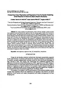 Comparing Linear Regression and Regression Trees for ... - CiteSeerX