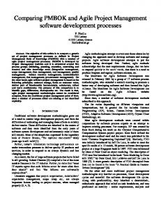 Comparing PMBOK and Agile Project Management software ...