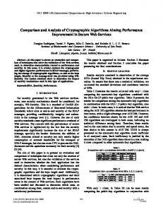 Comparison and Analysis of Cryptographic Algorithms Aiming ...