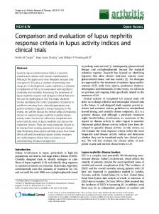 Comparison and evaluation of lupus nephritis response ...www.researchgate.net › publication › fulltext › Comparis