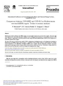 Comparison between CSP+ MED and CSP+ RO in Mediterranean ...
