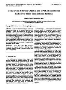 Comparison between OQPSK and DPSK ... - Semantic Scholar