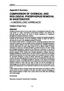 comparison of chemical and biological phosphorus removal in ...