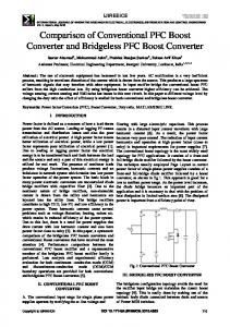 Comparison of Conventional PFC Boost Converter ...