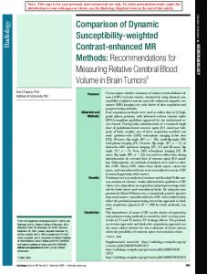 Comparison of Dynamic Susceptibility-weighted ...