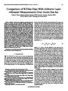 Comparison of ICESat Data With Airborne Laser Altimeter ... - NASA