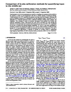 Comparison of in-situ calibration methods for ... - Semantic Scholar