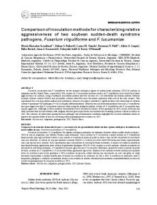 Comparison of inoculation methods for characterizing relative ...