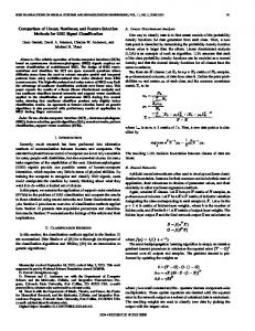 Comparison of linear, nonlinear, and feature selection methods for ...