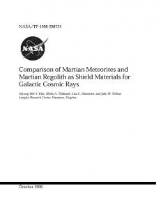 Comparison of Martian Meteorites and Martian Regolith ... - CiteSeerX