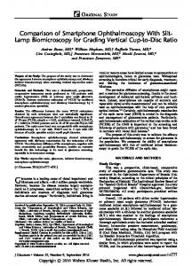 Comparison of Smartphone Ophthalmoscopy With Slit - IngentaConnect