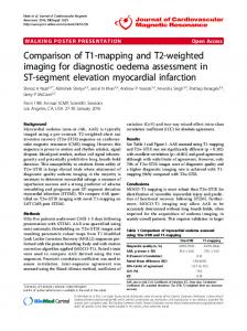 Comparison of T1-mapping and T2-weighted imaging ... - Springer Link