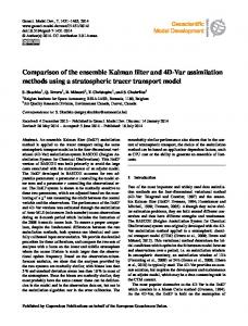 Comparison of the ensemble Kalman filter and ... - Geosci. Model Dev.