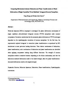 Competing Mechanisms between Dislocation and Phase - arXiv