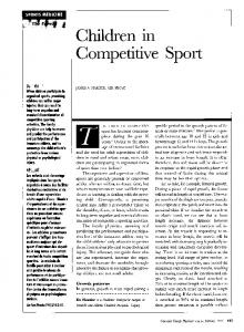 Competitive Sport - NCBI