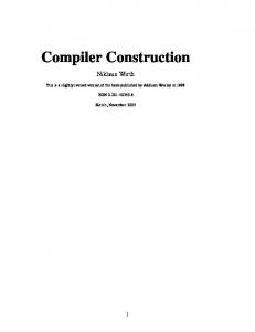 Compiler Construction