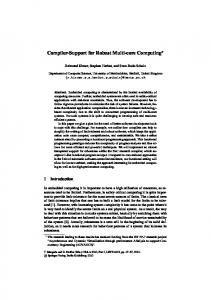 Compiler-Support for Robust Multi-core Computing - Semantic Scholar